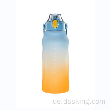 Neue Wasserflasche mit frostierter Gradienten Wasserflasche 2 -Liter -Wasserflasche